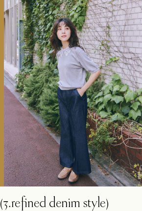 3.refined denim style
